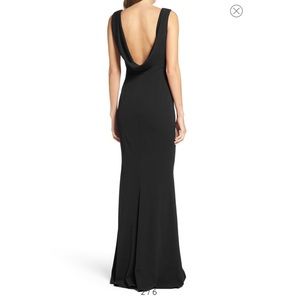 KATIE MAY- Vionnet Drape Back Crepe Gown